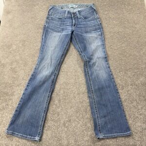 Ariat Real Denim Eleanor Jeans Womens 28R Blue Bootcut Stretch Mid Rise 10026023